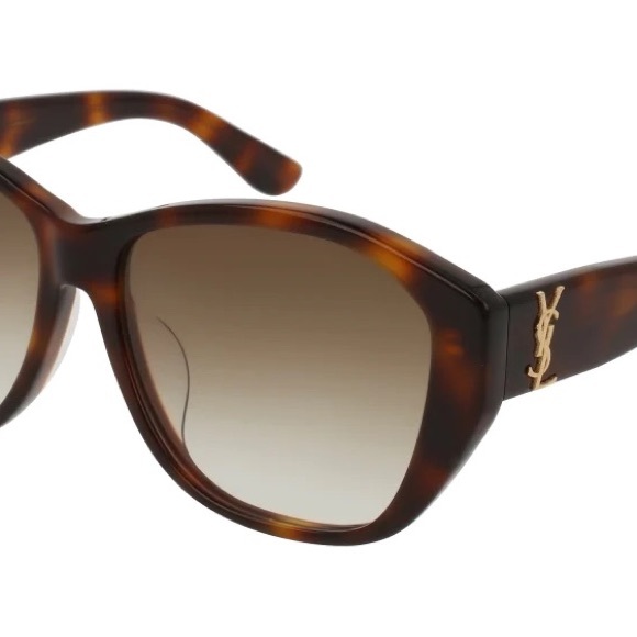 SAINT LAURENT HAVANA CAT EYE SUNGLASSES SL M8/FN - Picture 7 of 7